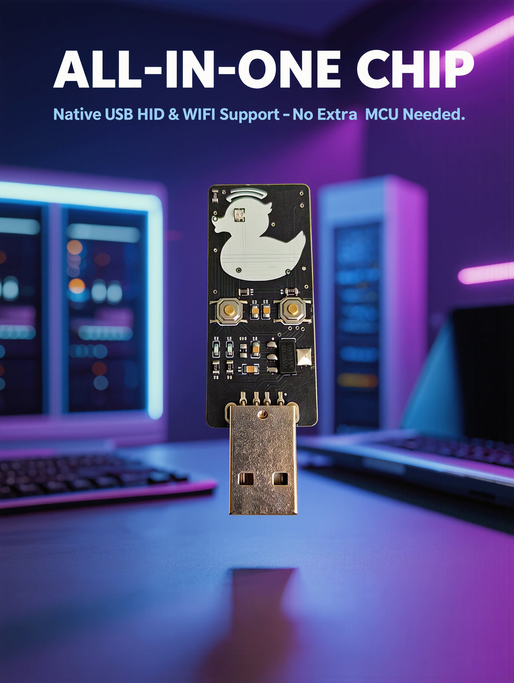 EvilDuck S3 V2 USB Rubber Ducky Device Plug and Play Penetration Testing Security Audit Tool for Windows Linux Mac System Audit
