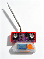 TEA5767 FM Stereo Radio Module for Flipper Zero Receiver Expansion Board with Dual Speakers & Telescopic Antenna Plug-and-Play A