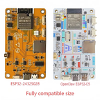 NM-CYD-ESP-Claw-C5 New AI Agent Board with 2.8″ TFT LCD Touchscreen with ESP32-C5 Support NM-RF-HAT Dual Band WiFi IoT Mainboard