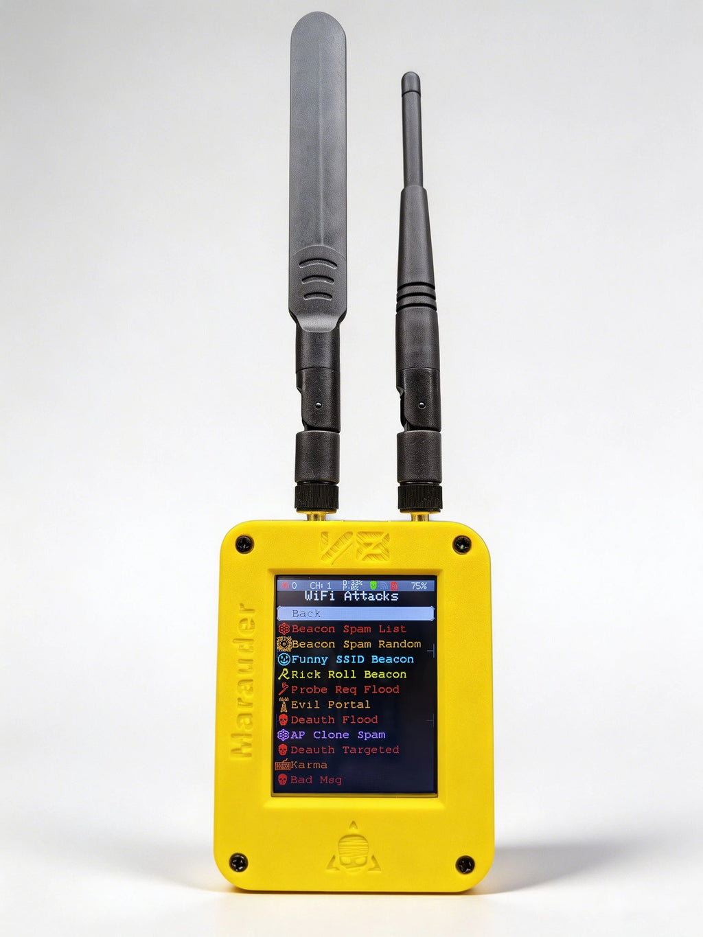 ESP32 Marauder V8 Ultimate Version 2.8 Inch Touch Display Dual Band WiFi Bluetooth GPS Support 2.4G & 5G Signal Wireless Tool