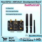 New ESP32 + NRF24L01 PA LNA 2.4GHz Module for Flipper Zero,Upgraded Antenna supports Bluetooth Blocker signal Development Board
