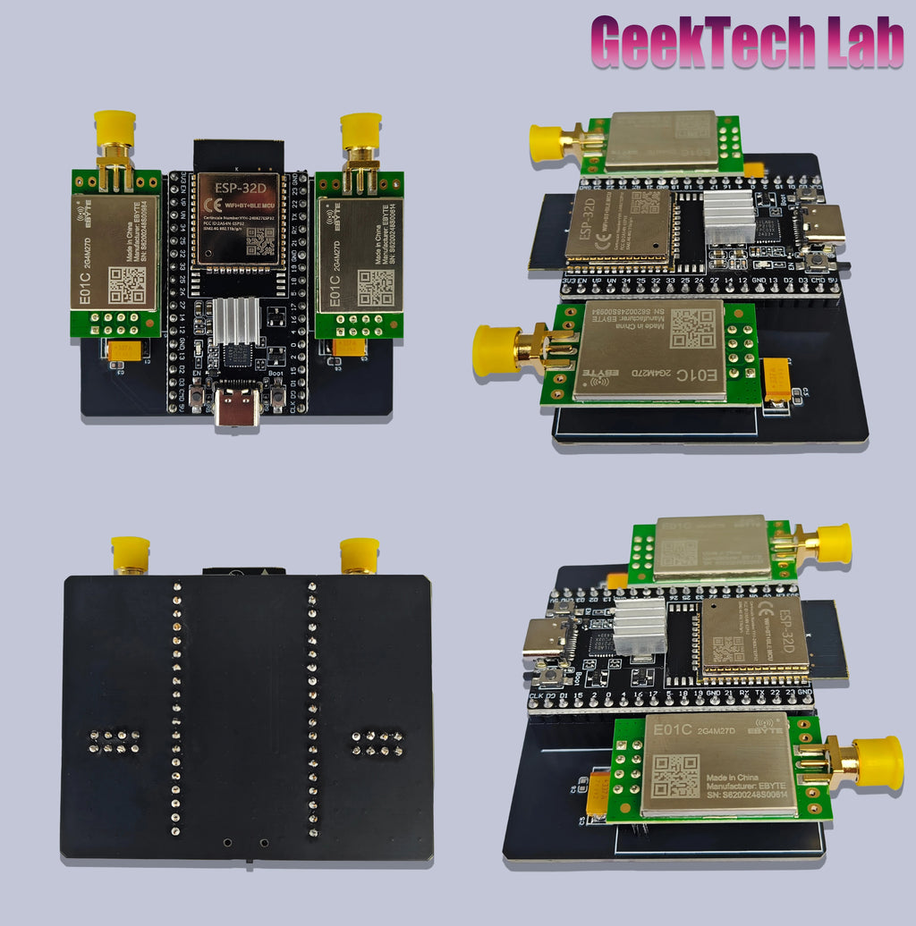 New ESP32 DevKitC + NRF24L01 (E01C-2G4M27D) Module Development Board, supporting Bluetooth & WiFi communication accessories