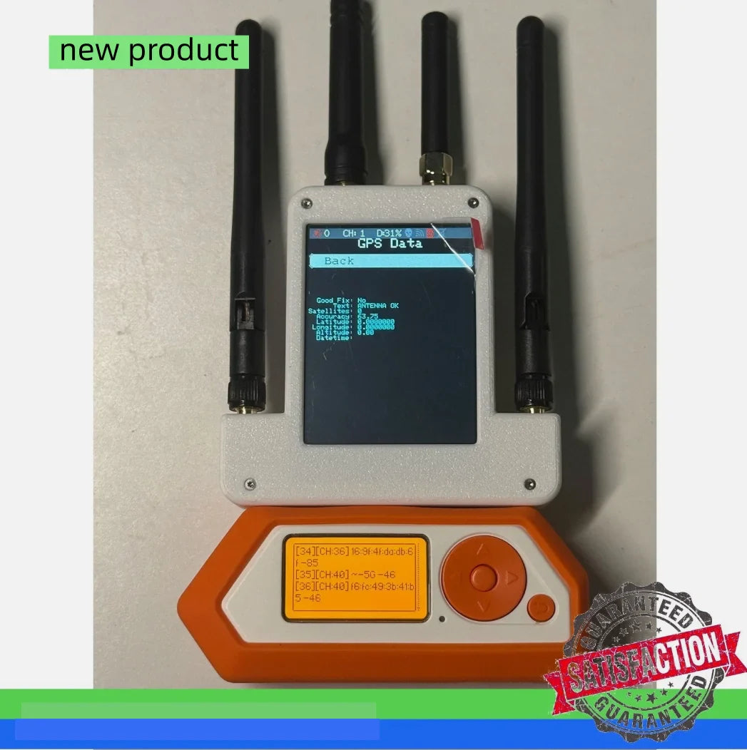Flipper Zero5G-Ver External Module Kit 433MHz RF ESP32C5 GPS Modules with 2.8" Screen st45